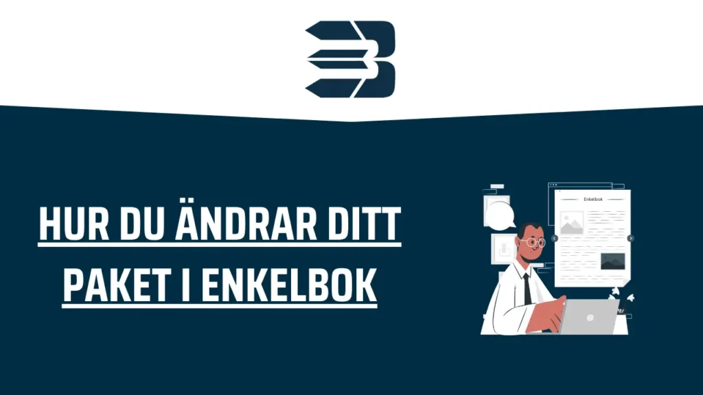Illustration relaterad till hur du ändrar ditt paket i Enkelbok.